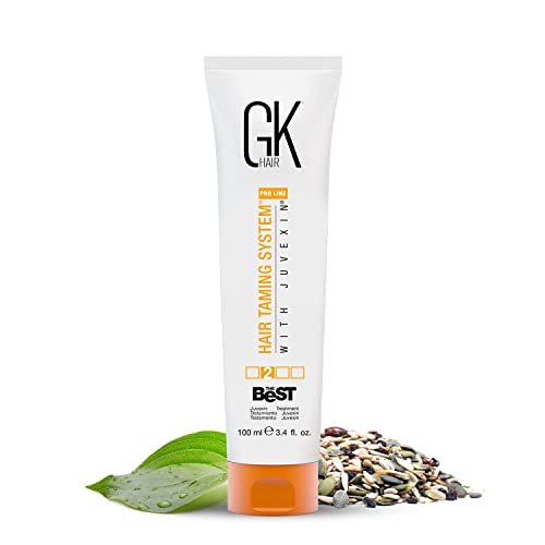 GK HAIR Global Keratin The Best (3.4 Fl Oz 100ml) Smoothing Keratin Hair Treatment - Professional Brazilian Complex Blowout Straightening For Silky Smooth & Frizz Free Hair - Formaldehyde Free