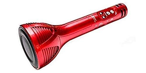 Docsir Wireless 1658 Mic Bluetooth Speaker Microphone Red Color