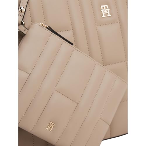 Tommy Hilfiger Lightweight Quilted Tote Bag with Adjustable Strap and Zip Pocket3