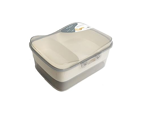 COFI 1453 - COFI 1453 Michelino Boîte à déjeuner avec compartiments, Transport de Nourriture, Box Repas, Boite à Goûter - Passe au lave-vaisselle - Gris