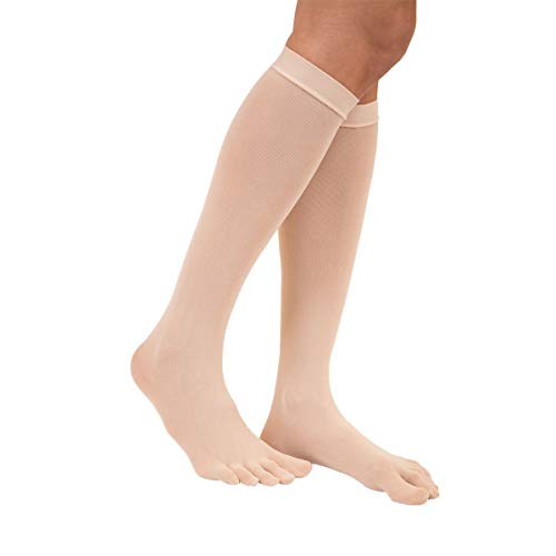 TOETOE - Legwear Plain Nylon Knee-High Toe Socks3