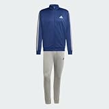 adidas Conjunto Deportivo de Felpa Francesa con Las 3 Franjas Hombre Casual Azul