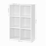 Zoom IMG-2 vasagle libreria a 6 cubi
