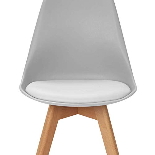 IDMarket - Lot de 4 chaises scandinaves SARA Gris Clair pour Salle à Manger