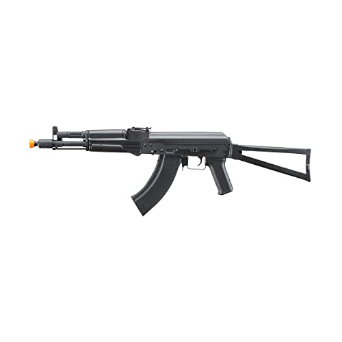 Lancer Tactical AK KR-104S Airsoft AEG Rifle with Triangle Airsoft Stock (Color: Black)