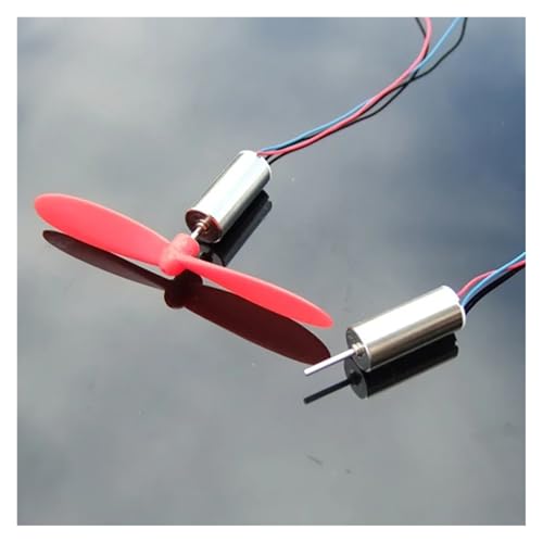2pcs 716 7mm*16mm Coreless Electronic Starter with Propeller Blades Engine DC 3.7V 45000RPM High Speed Strong Magnet DIY RC Drone Quadcopter