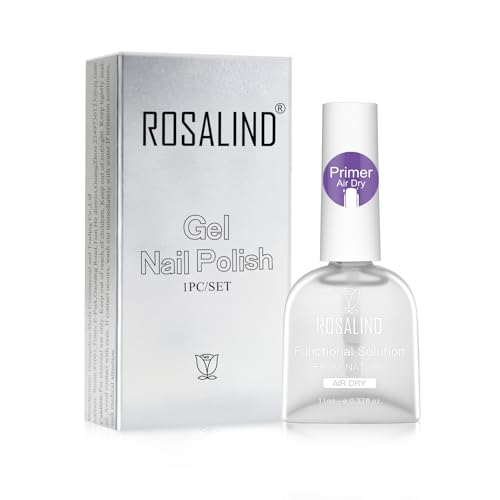 ROSALIND Paznokci Primer do lakierów półtrwałych 11 ml lakier półtrwały lakier do paznokci prep podkład do paznokci