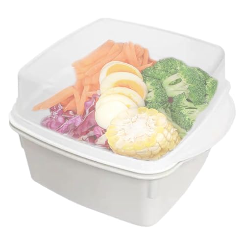 Pentola a vapore per verdure a microonde, per microonde, contenitore per alimenti, pentole a microonde, vapore riscaldato per cucina domestica