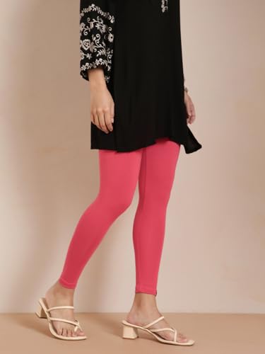 Image of TWIN BIRDS Women Viscose Ankle Leggings | Stretchable Kurti Wear Bottom