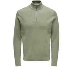 ONLY & SONS Herren Sweatshirt Onsdavid - Half Zip Sweat Mit Reißverschluss
