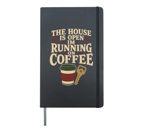 Open House Survival Real Estate Agent Gift Hardcover Journal, Black