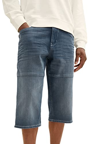 TOM TAILOR Herren 1036295 Max Overknee Bermuda Shorts, 10163-Dark Stone Blue Grey Denim, 28 – Ansicht 5