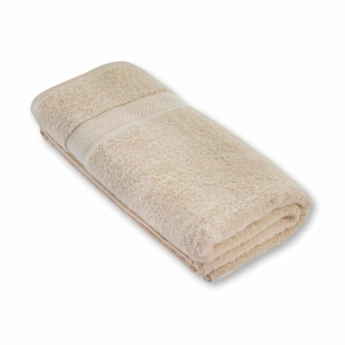 Eco Bath London Organic Cotton Bath Towel 100x150 cm - Ultra Soft, Undyed and Unbleached, Hypoallergenic, 100% Organic Cotton