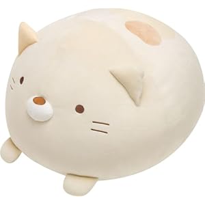 すみっコぐらし スーパーもーちもち大福クッション ねこ MR78201" 