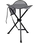 PORTAL Tall Folding Tripod Stool for Outdoor Camping Walking Hunting Hiking Fishing Travel, Suppo...