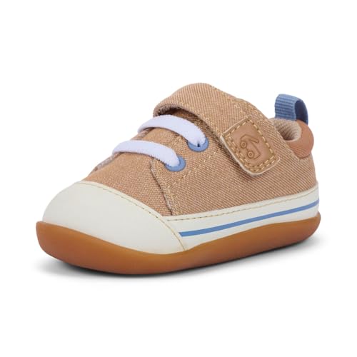 See Kai Run Stevie Mini - First Walker Shoe for Infants, Khaki, Infant 4