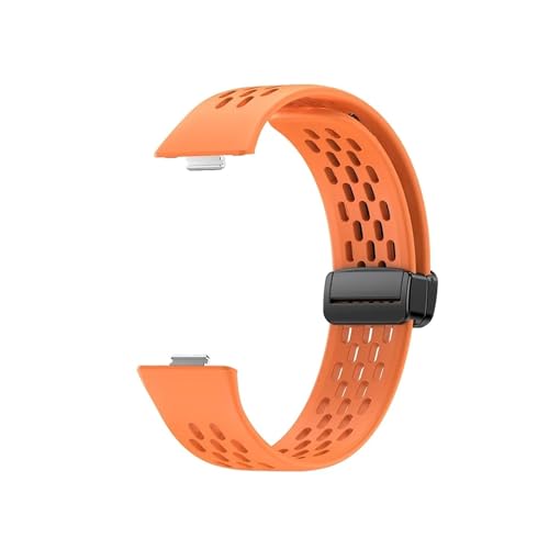 [QAICHFKS] ���v�p�o�b�N���X�g���b�v 3/4/4 Pro �ʋC���V���R���X�|�[�c�u���X���b�g���X�g�o���h 3 4�o���h�p (Orange,Watch Fit 3)