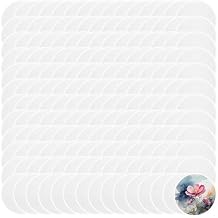 Mototo 108 Pieces مراوح قرصية قابلة للطي مع حقيبة قابلة للطي مجموعة ألعاب الجيب DIY هدية إبداعية مروحة يدوية للحفلات الممتعة تفضل الصيف في الهواء الطلق لعبة هالوين ، أبيض