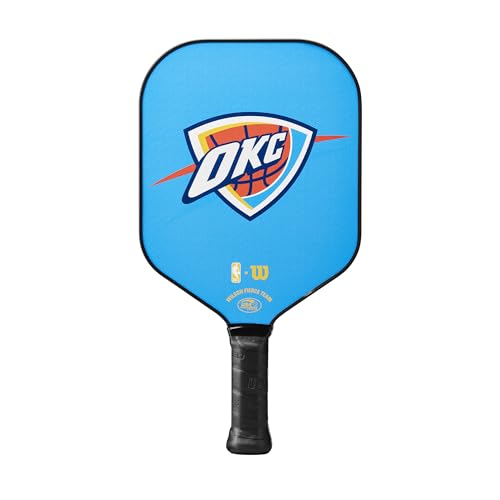 Raquette de pickleball Wilson NBA Fierce Oklahoma City Thunder grip 6,5cm