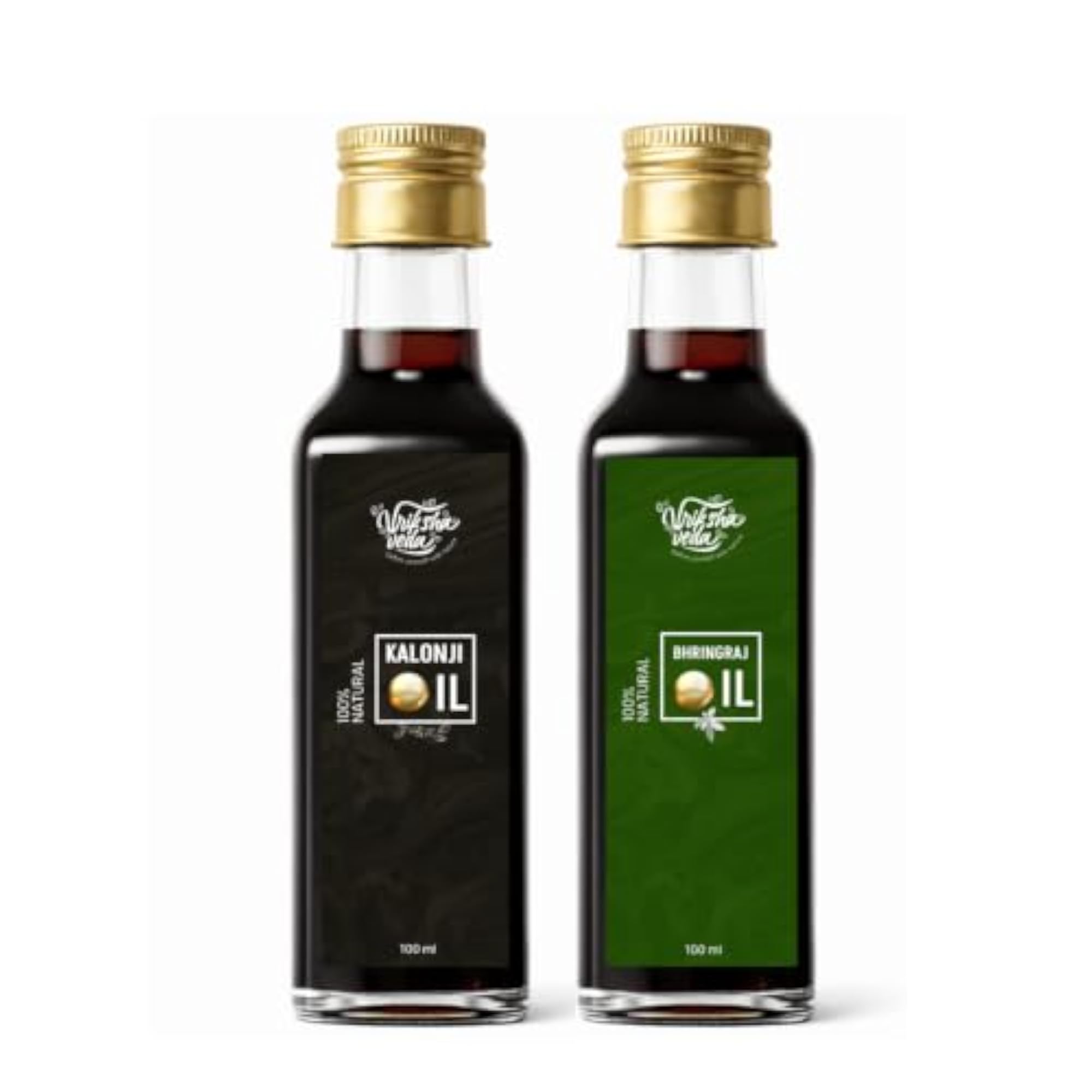 Kalonji & Bhringraj Oil Combo, Cold Pressed Hair Care