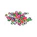 100 Pack Orthodontic Elastics 1/4" Multiple Mixed NEON Colored Rubber Bands Great for Dog Grooming Top Knots, Bows, Braids, and Dreadlocks