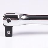 Breaker Bar 1/2-Zoll-Antrieb, robuster Steckschlüssel aus Chrom-Vanadium-Stahl für Muttern und Schrauben, 25,4 cm und 38,1 cm Breaker Bar mit Drehgriff (25,4 cm)