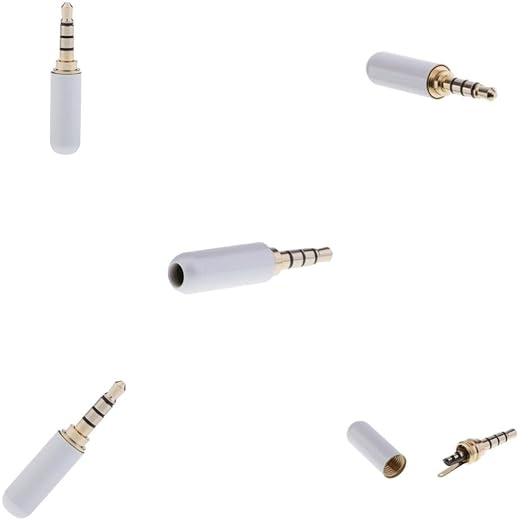 bnf 5X 35mm 1/8 TRRS 4 Pole Male Plug A/V Solder Connecto