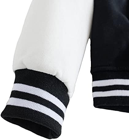 babyhealthy Women's Men's Varsity Baseball Jacket Casual Letterman Bomber Jacket Windbreaker Lightweight Jacket Coat