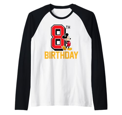 Mickey t-shirt anniversaire 8 ans Disney look anniversaire