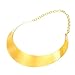 U7 Simple Style Women Torque Necklace 18k Gold Plated Choker Bib Necklaces Statement Jewelry