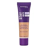 Rimmel London Stay Matte Liquid Mousse - 201 Classic Beige - Foundation, Lightweight, Shine Control, Oil-Free, 1oz