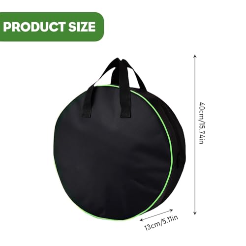 JRYGAC Ladekabel Tasche Elektroauto, Strapazierfähige Kabeltasche, Wasserdicht Kabel Organizer Tasche Klein, Cable Bag für Gartenzubehör, EV-Ladekabel, Schläuche und Verlängerungskabel (Schwarz)