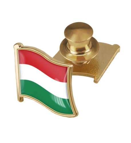 Image of vmcoatdu Country Flag Backs Locking Pin Keepers Locking Clasp Pin Badge International Travel Brooch Metal Alloy Souvenir Pin 0.75x0.7 Inch Small Pin