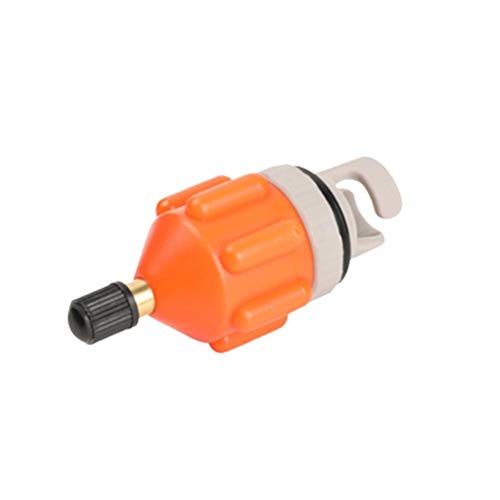 KOBONA Adaptador de bomba Schlaucot válvula adaptador, adaptador de válvula para tabla de paddle de pie, Kller de pie, adaptador de válvula de aire para inflable barca, naranja