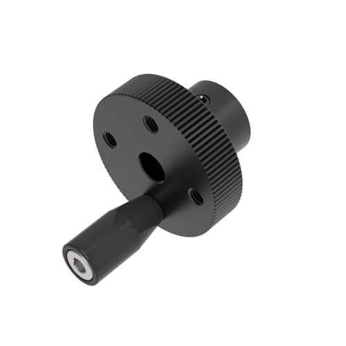 CNC T8 Lead Screw Jog Knob Hand Wheel Black
