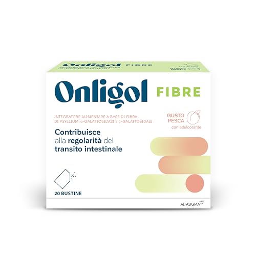 Onligol Fibras para disolver, melocotón, 20 sobres
