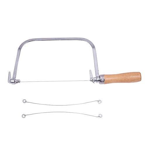PH PandaHall Soap Cutter String Cutter Saw Cutting Knife with Wooden Handle Butter Cutter Wire Cheese Slicer Cutters Soap Cutter Mold Cutting Making Cutting Soap Dispenser for DIY Candles Wax Trimming by PH PandaHall - Used condition - US$10.02