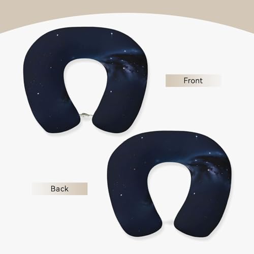 Almohada cuello memory foam negra tamaño único miniatura 3