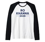 Ro Khanna for President 2028, Fun Rohit Khanna 2028 Raglan Baseball Tee