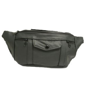 Sac banane cuir Amalia IX noir homme pour garder vos mains libres