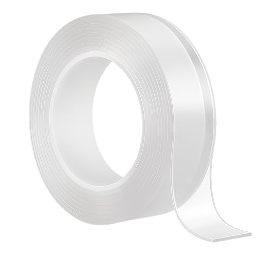 Image of Nano Tape 3 Meter | Clear Double-Sided Adhesive | Pack of 1 | Clear Double-Sided Adhesive | Removable, Reusable, Waterproof Gel Grip | Strong Wall Mounting Tape for Home, Kitchen