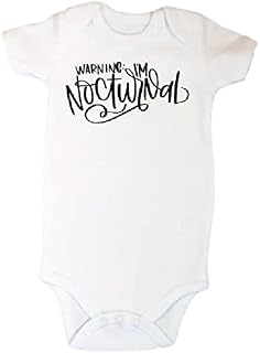 Premature, Tiny Baby Boy/Girl Warning I'm Nocturnal, Clothing Vest (3-8lb)(0-12m) (0-3 months)