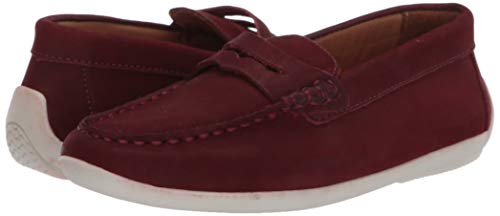 Driver Club Usa Unisex Kids Boys/Girls Leather Driving Loafer With Penny Detail, Rust Nubuck, 3 M Us Little #TOP6