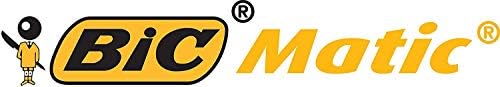 12 x BIC Matic Mechanical Pencils #2 with Eraser, HB, 0.9mm Lead, Yellow Tween Barrel (OEM Packed - Non-Retail Packaging)