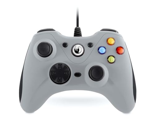 NACON Manette de jeu PC (Gris) - accessoires de jeux vidéo (Manette de jeu, PC, Analogique, Dos, D-pad, Mode, Démarrer, Avec fil, USB)