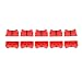 ezqnirk 10PCS Fader Knob Cap Touch Sensitive Slider Ribbed Mixer Desk Switch Knob Cap,Red