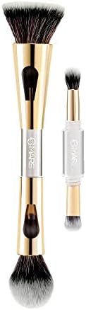 MARS 4 in 1 Soft Bristles Travel Makeup Brush Set | Powder, Eyeshadow Blending & Flat Brushes | Soft Synthetic Bristle | Portable Face & Eye Beauty Tool for Women