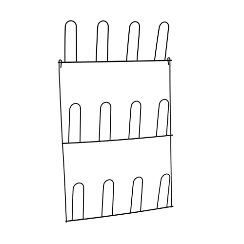 Sapateira para parede 6 pares Preto