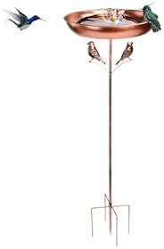 Accessorio Per Birdwatching Kit Mangiatoia Per Uccelli Yosager - Stazione Da Giardino 195,6x48,3 Cm Con Supporto, Vaschetta Acqua E Vassoio Semi Kit Stazione Per Uccelli Selvatici