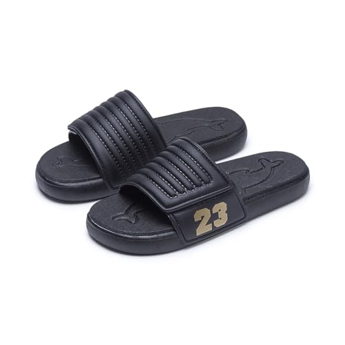 Image of DREAM LAKE Men's Sport Slide Sandals, Flexible Midsole, Casual Beach Slides